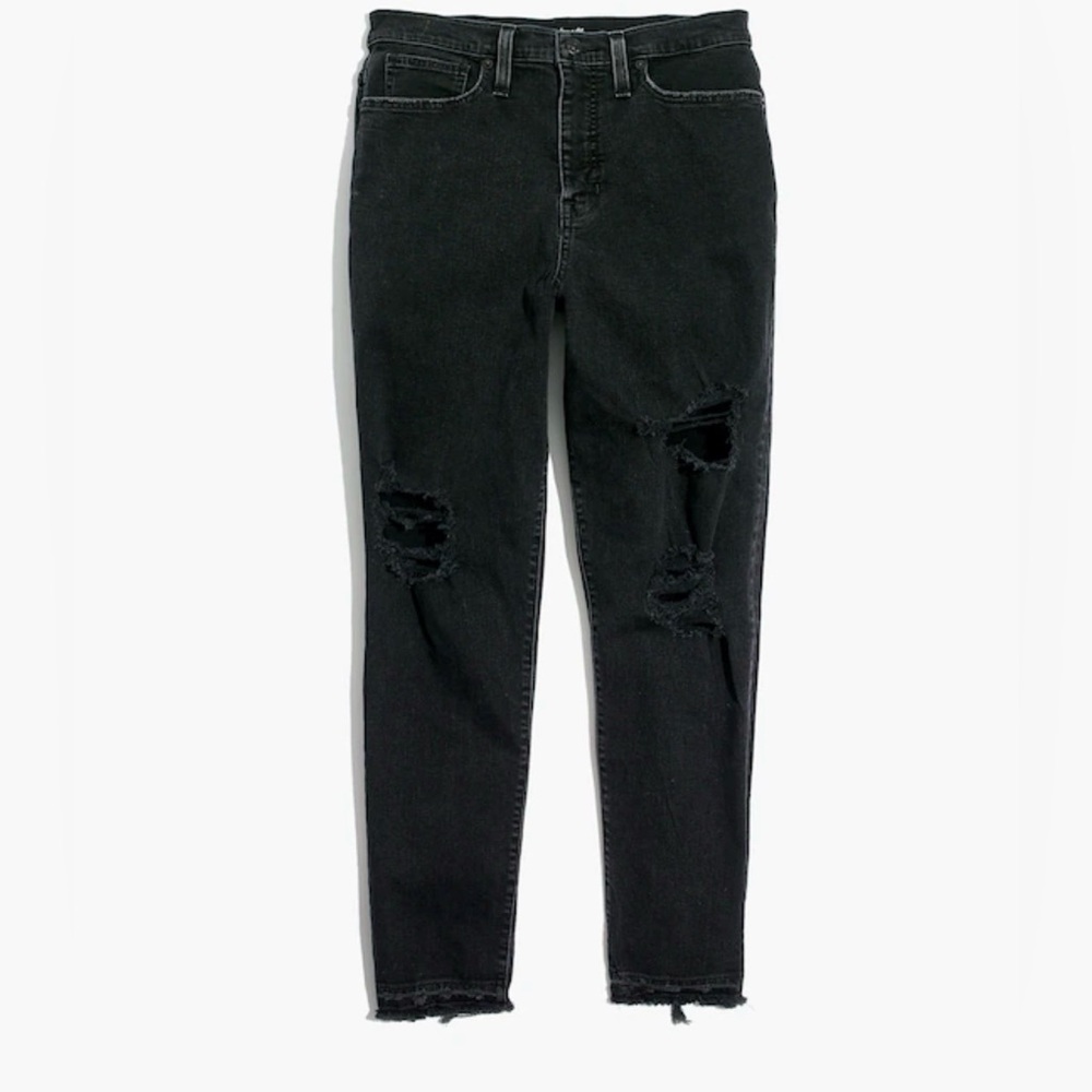 Madewell The Mom Jean Knee Rip Edition